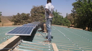 Aufbau Solaranlage